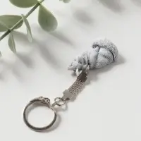 Брелок "Лисичка сидит" (барельеф), 3,5см