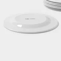 Тарелки Magistro Basic bistro, d=27 см, набор 6 шт., фарфор, белые