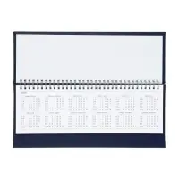 Планинг недатированный 100 х 300 мм, 56 листов, на гребне, обложка из искусственной кожи, синий Планинг недатированный 100 х 300 мм, 56 листов, на гребне, обложка из искусственной кожи, синий