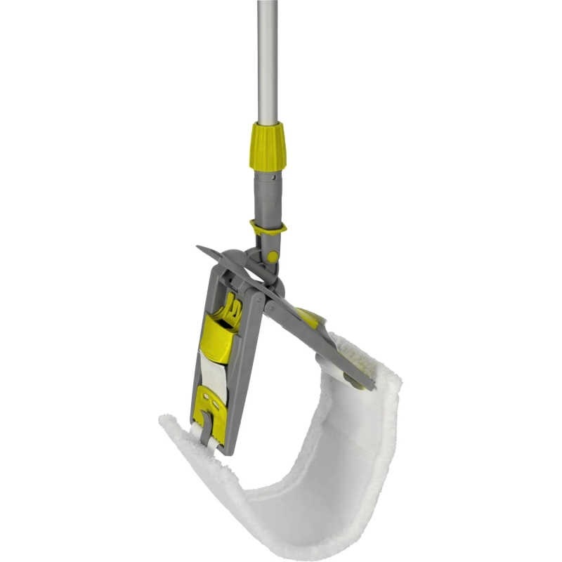 Держатель МОПа универс/зажимы, пластик LuscanProf  40х11см, серый/желтый