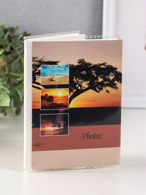 Фотоальбом 36 фото 10X15см, "Закат. Пляж", ПП карм.,мягкая обложка