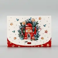 Коробка подарочная новогодняя, складная &laquo;Уютное рождество&raquo;, 16&times;11.5&times;5 см