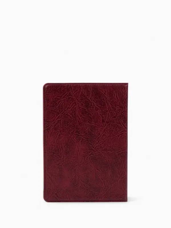 Обложка для пенсионного удостоверения, с гербом РФ, бордовая