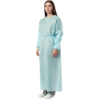 Халат хирург.стер,ЕВРО,рук.манжет,дл.140 см,пл.42,р.48-54,голуб,1шт, 5360/1