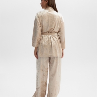 Костюм женский (жакет и брюки) KAFTAN Velvet, размер 40-42, бежевый