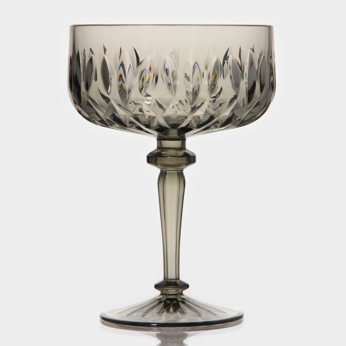 Креманка «Грани», 400 мл, 11×15,5 см, цвет серый Креманка «Грани», 400 мл, 11×15,5 см, цвет серый