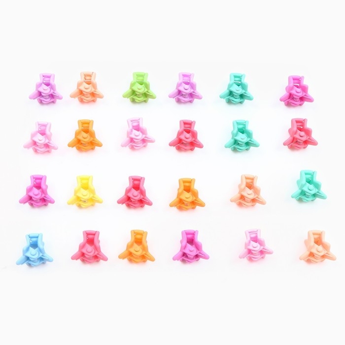 Краб для волос «Яркой звёздочке», 24 шт.,1 х 1,5 х 1,5 см Краб для волос «Яркой звёздочке», 24 шт.,1 х 1,5 х 1,5 см