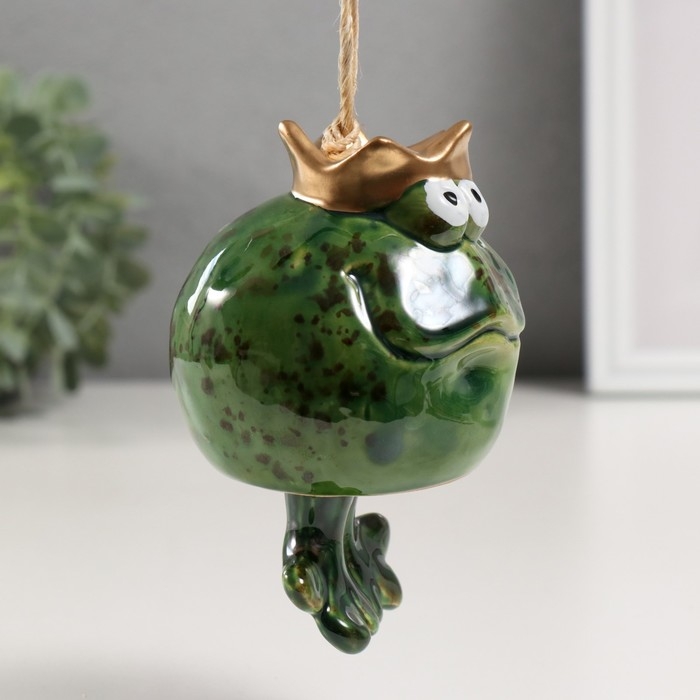 Колокольчик керамика Колокольчик керамика "Королевская лягушка" 7,8х8,9х9,6 см