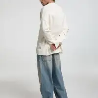 Джемпер оверсайз унисекс Stated в сумке, белый (молочный), размер L/XL