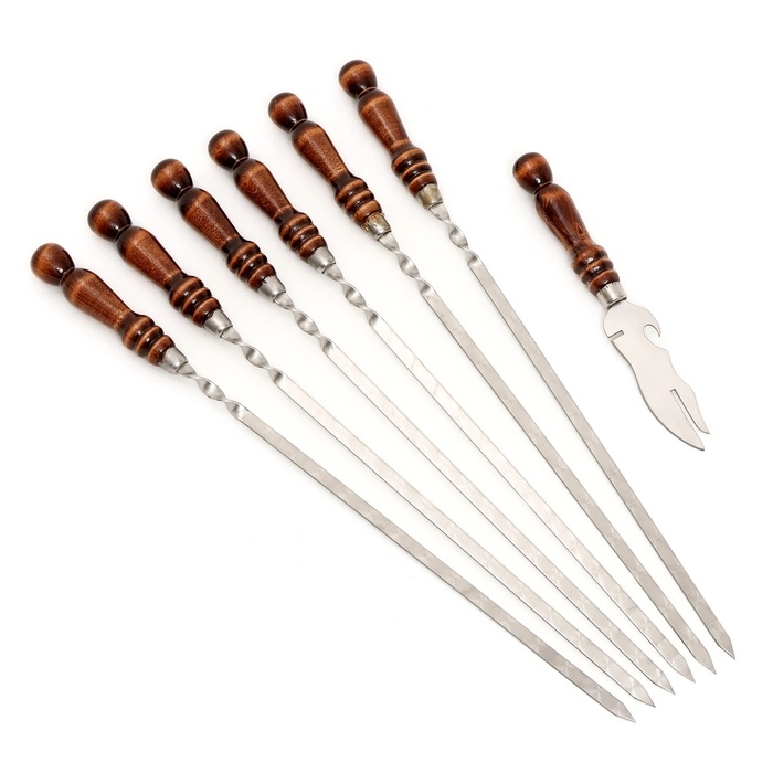 Набор с шампурами настенный  Набор с шампурами настенный "Медведь"