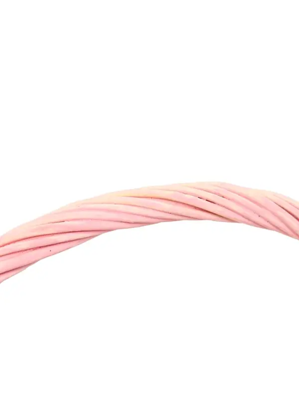 Набор корзин 2 шт  19х19х24, 15х15х8 см ручка h=14 см розовый