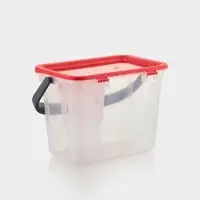 Контейнер для шашлыка c ручкой BEROSSI Leto, 6 л, пластик, прозрачный, крышка красная