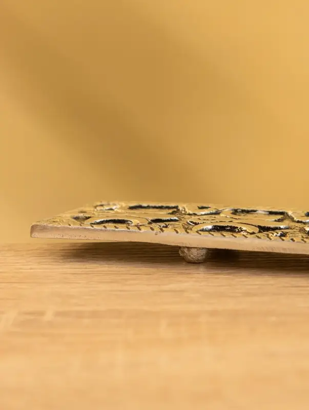 Подставка под благовония  Подставка под благовония "Два полумесяца" алюминий 22 см