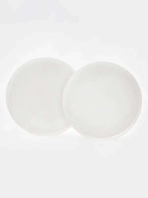 Тарелки Magistro White Snow, набор 2 шт., d=26 см, фарфор, белые
