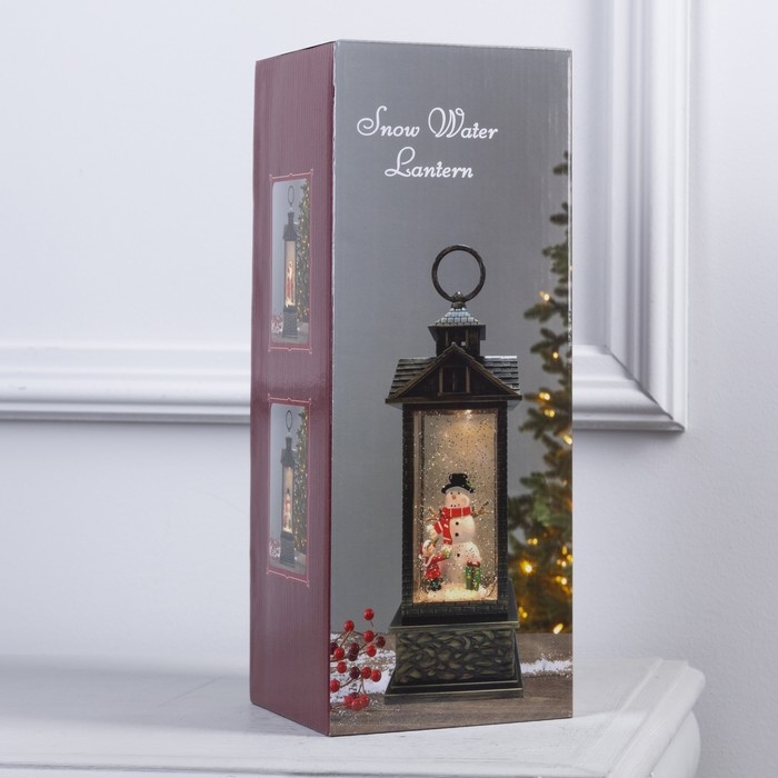 Светодиодная фигура «Фонарь с Дедом Морозом и подарками» 10 × 30 × 10 см, пластик, батарейки ААх3 (не в комплекте), USB, свечение тёплое белое Светодиодная фигура «Фонарь с Дедом Морозом и подарками» 10 × 30 × 10 см, пластик, батарейки ААх3 (не в комплекте), USB, свечение тёплое белое