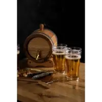 Кружка для пива охлаждающая, 420 мл, пластик, прозрачная