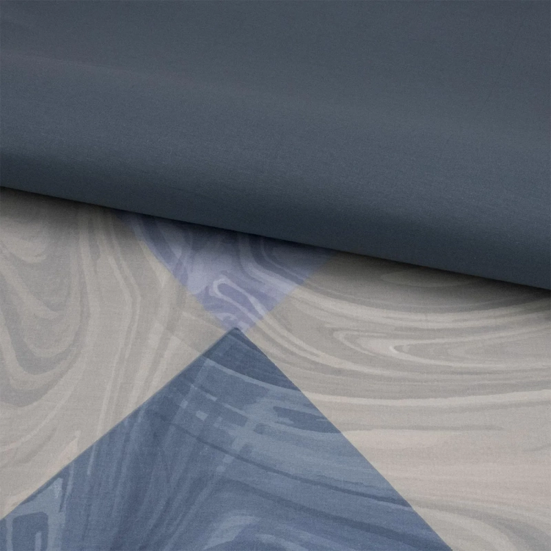 Постельное белье евро сатин (нав.70х70) м251.21.04SТрис.5844-1+5844а-1 Мави