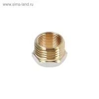 Футорка CTM, 1/2" х 3/8", наружная/внутренняя резьба, никелированная латунь