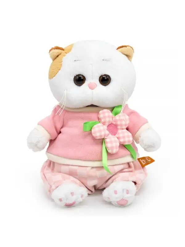 Мягкая игрушка &laquo;Кошечка Ли-Ли BABY&raquo;, в свитшоте с цветком, 20 см