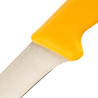 Нож разделочный  лез 150 мм  толщ 2 мм  3Cr13  жел пластиковая ручка