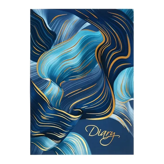 Ежедневник недатированный А5, 80 листов Ежедневник недатированный А5, 80 листов "СИНИЕ ПОЛОТНА", интегральный переплёт, обложка мелованный картон, ламинация софт-тач вельвет, тиснение цветной фольгой, блок 65г/м2