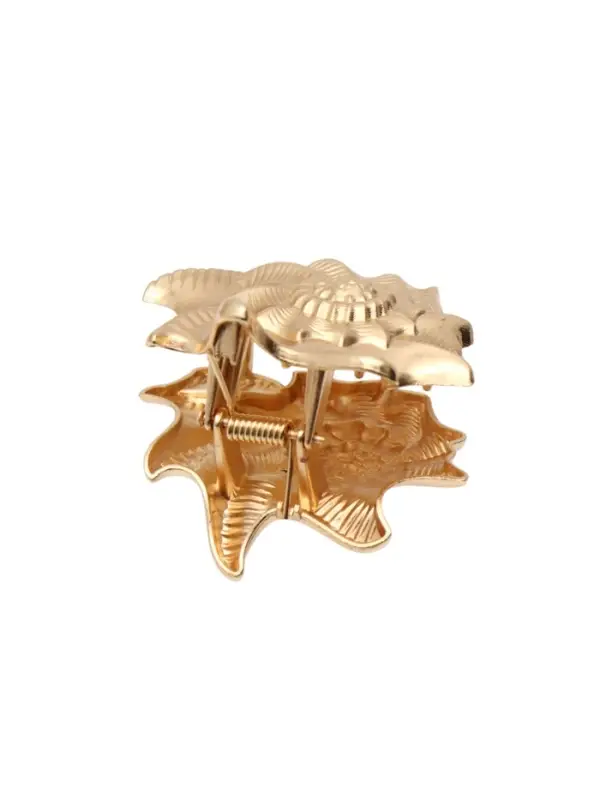 Краб для волос "Лейла море" раковина, 6 см, золото
