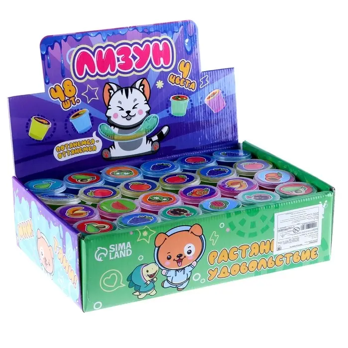 Лизун - слайм &laquo;Фрукты&raquo;, МИКС