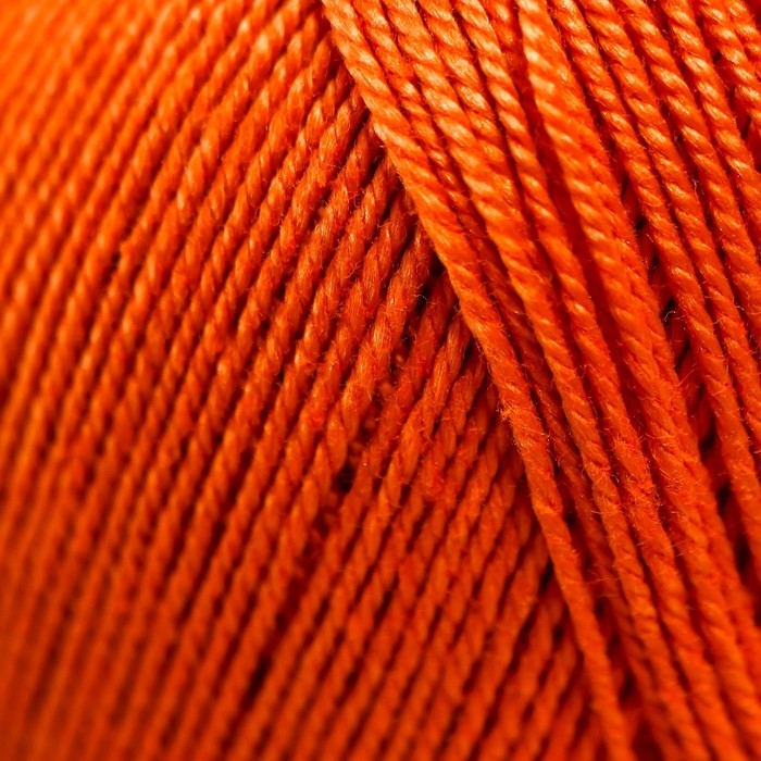 Пряжа "Ажурная" 100% мерсеризованный хлопок 280м/50гр (194-Рыжик)