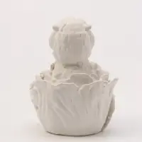 Фигурка декоративная &laquo;Козленок в капусте&raquo;, неокрашенная, 7&times;5&times;5 см, белая