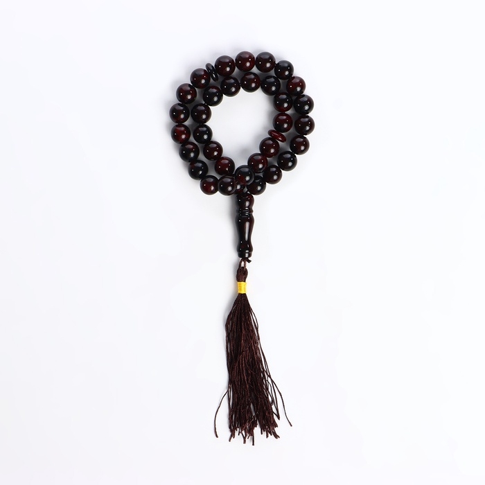 Чётки мусульманские шар №10 «Гранат», 33 бусины через перемычку Чётки мусульманские шар №10 «Гранат», 33 бусины через перемычку