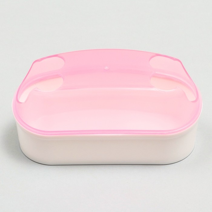 Туалет-туннель с лопаткой для грызунов Туалет-туннель с лопаткой для грызунов "Пижон", 14,5 х 7 х 7 см, розовый