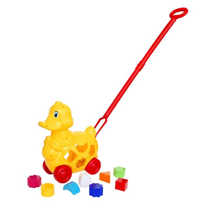 Каталка-сортер «Утка», с ручкой Каталка-сортер «Утка», с ручкой