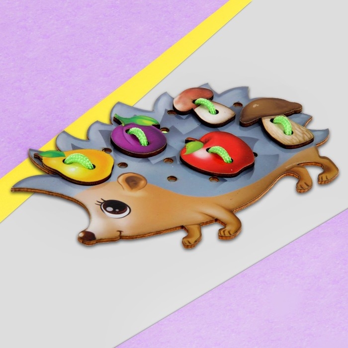 Шнуровка фигурная «Ёжик на ножках» Шнуровка фигурная «Ёжик на ножках»