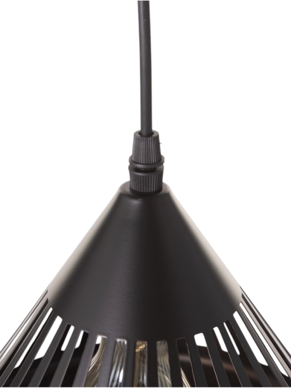 Светильник Светильник "Тень" 1х40Вт Е27 черный 20х20х19(+100)см