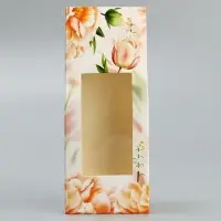 Коробка складная «Тюльпаны», 5.7 х 14.5 х 3.5 см