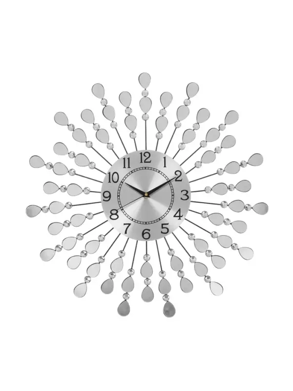 Часы настенные интерьерные &laquo;Лепестки&raquo;, металл, бесшумные, плавный ход, d=59 см, циферблат d=22 см, от батарейки 1&times;АА