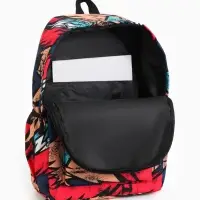 Рюкзак школьный &laquo;Абстракция&raquo; с карманами, 30&times;13&times;42 см, красный