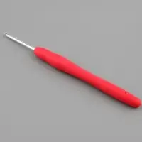 Крючок для вязания, с силиконовой ручкой, d=3 мм, 14 см