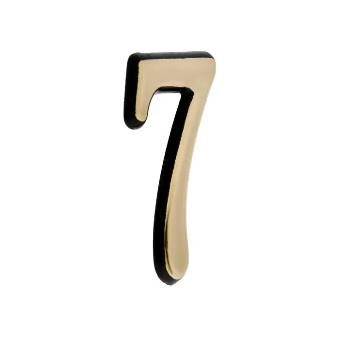Цифра дверная 7 ТУНДРА, пластиковая, цвет золото 1 шт. Цифра дверная 7 ТУНДРА, пластиковая, цвет золото 1 шт.