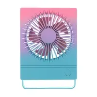 Вентилятор настольный YS2202B, портативный, осевой, 500 мАч, 3 режима, розово-сиреневый