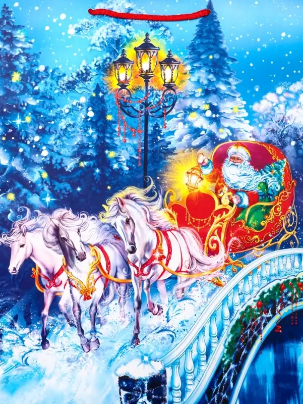 Пакет подарочный новогодний ламинированный, «Везем подарки» , 33×10×42.5 см Пакет подарочный новогодний ламинированный, «Везем подарки» , 33×10×42.5 см