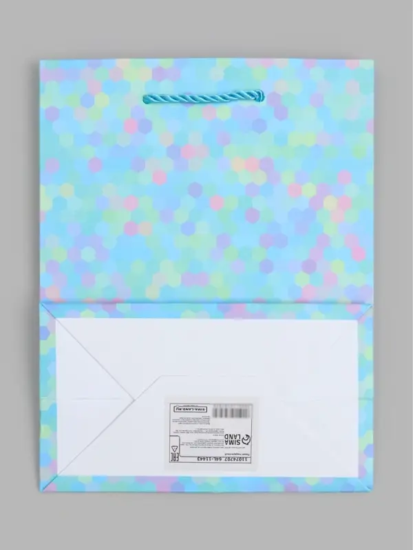 Пакет подарочный ламинированный "Лабиринт", S 18 x 23 х 10 см