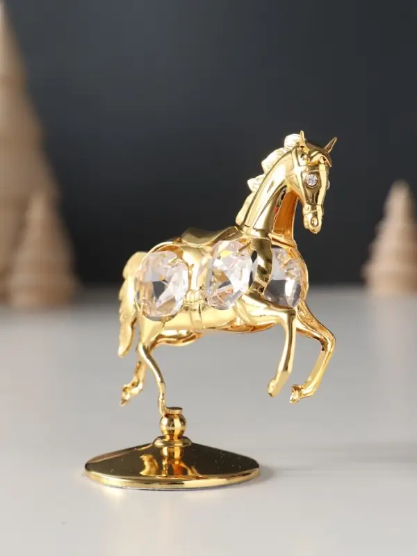 Сувенир Лошадка маленькая с 4-мя прозрачными хрусталиками на подставке, 6,5х4х8,5 см. Сувенир Лошадка маленькая с 4-мя прозрачными хрусталиками на подставке, 6,5х4х8,5 см.