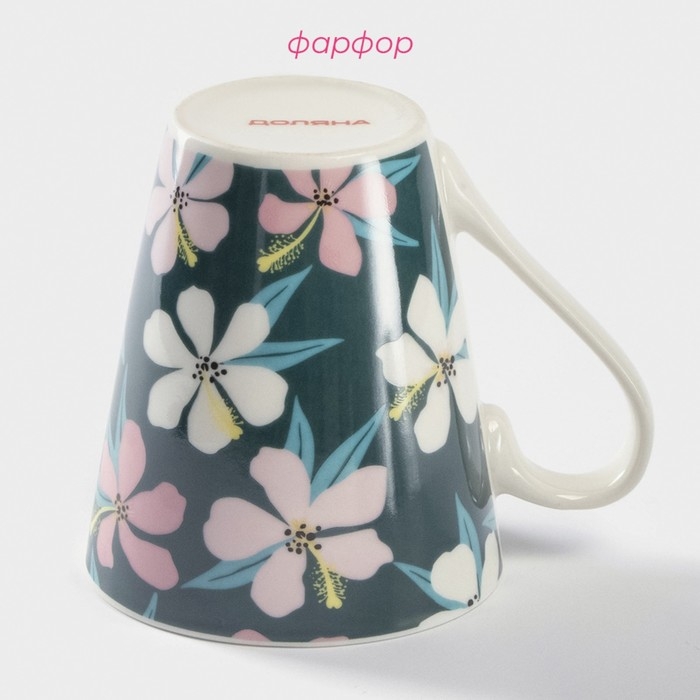 Кружка фарфоровая Доляна &laquo;Весна&raquo;, 320 мл