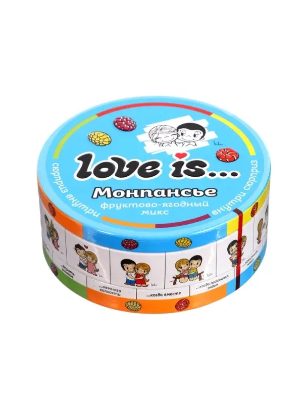 Карамель леденцовая, фруктово-ягодный микс LOVE is, монпансье, 60 г