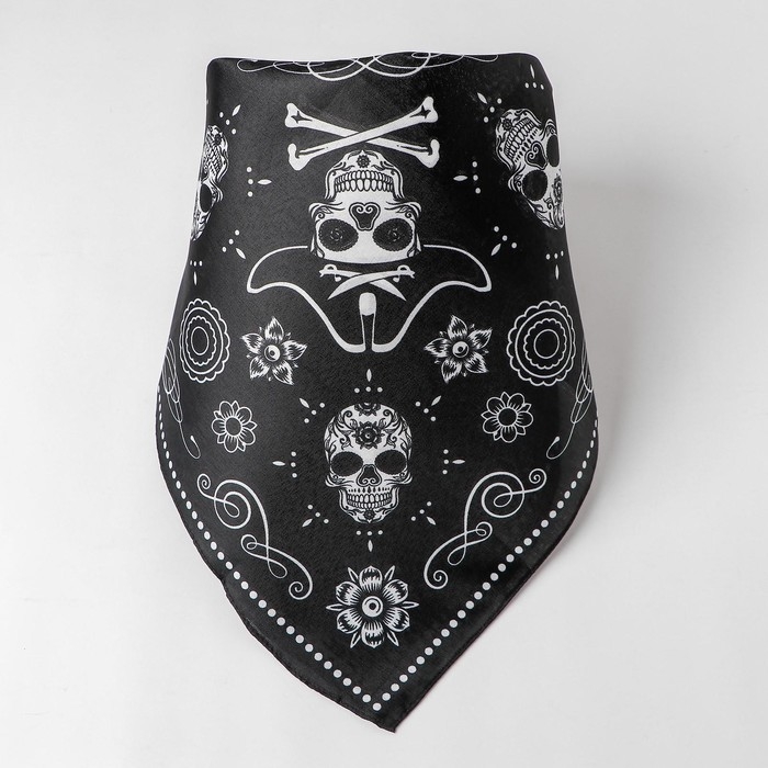 Бандана «Пират», взрослая, 50х50 см Бандана «Пират», взрослая, 50х50 см