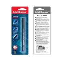 Ручка капиллярная ErichKrause F-15, синий стержень, узел 0.6 мм