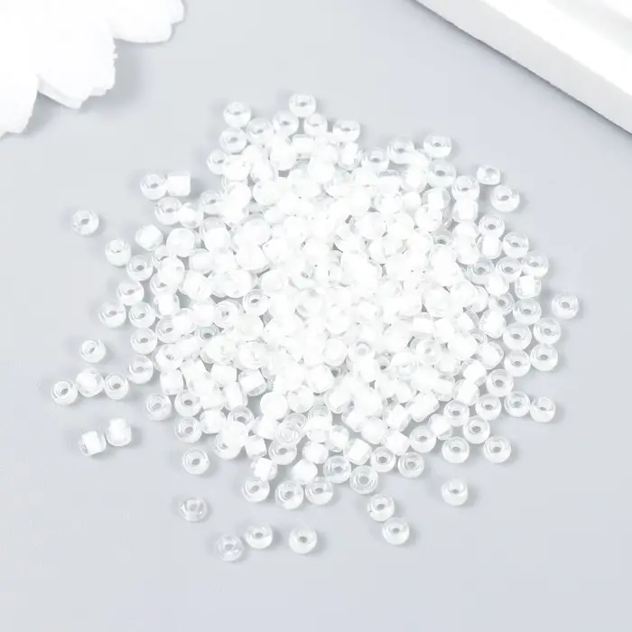 Бисер  Бисер "Zlatka" 08/0, 3 мм, 10 г 0201 белый