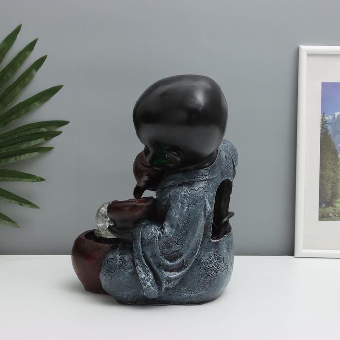 Фонтан настольный Фонтан настольный "Маленький Будда с чайником" 34х21х20 см