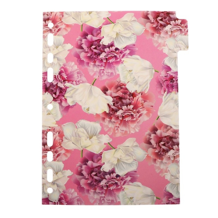 Разделитель листов A5 (210 x 165 мм) цветовой, 5 листов, Разделитель листов A5 (210 x 165 мм) цветовой, 5 листов, "deVENTE. Bloom Garden" ламинированный мелованный картон 210 гр, с рисунком, индивидуальная упаковка